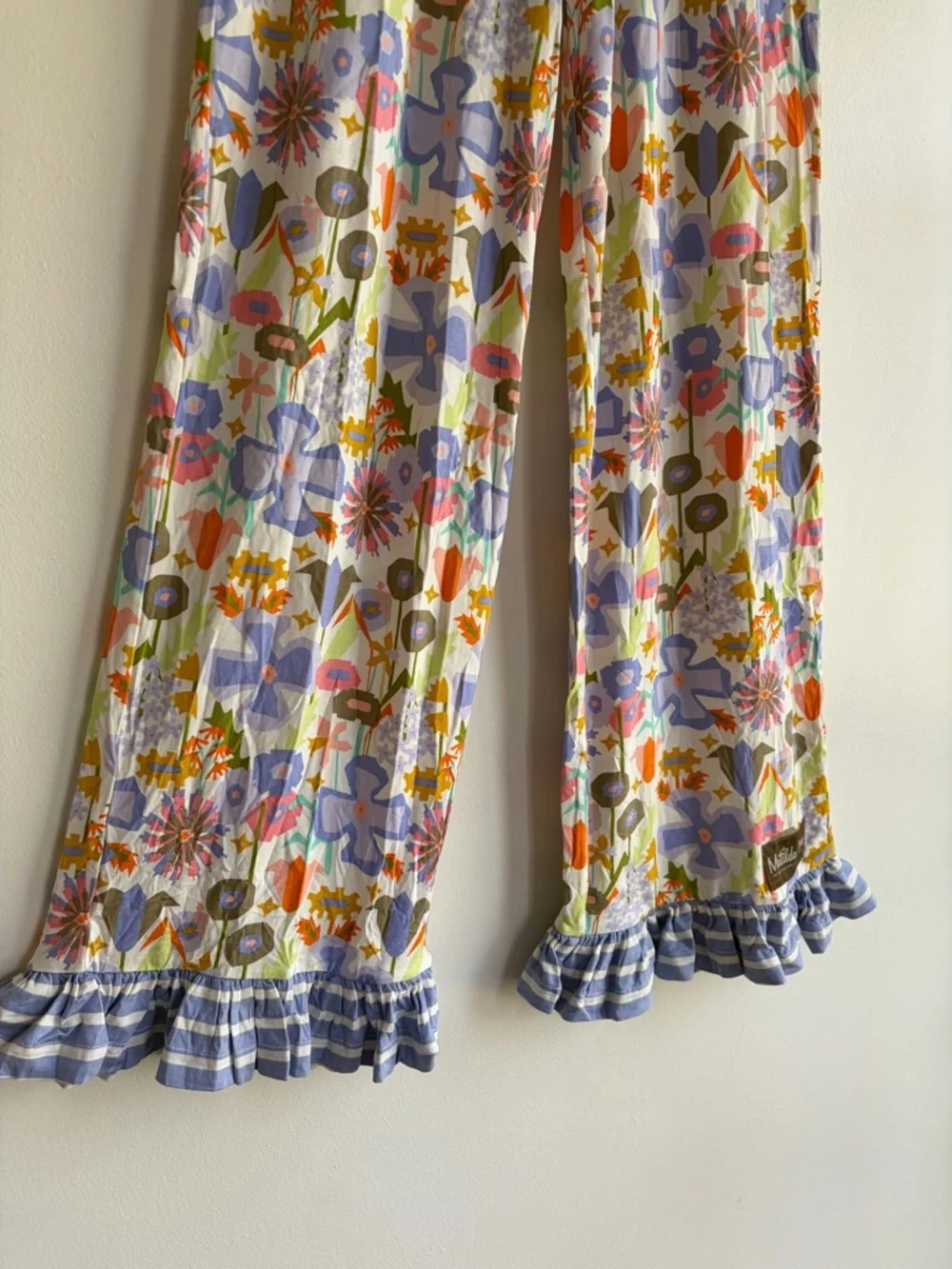 NWT Matilda Jane Floral Knit Ruffle Bottom Pajama Pants Size XS